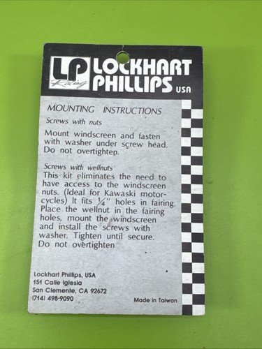 New Pack of Lockhart Phillips Screw Package Set ~ 101-100 Windscreen Mounts - Picture 4 of 4