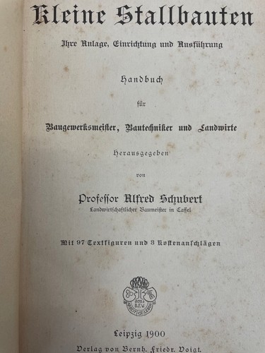 Kleine Stallbauten Ihre Anlage, Einrichtung und Ausführung. Handbuch für Baugewe - Imagen 3 de 9