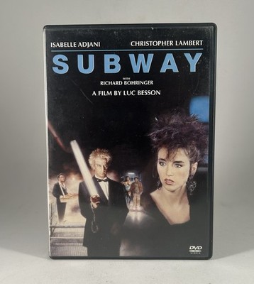 SUBWAY (1985) Luc Besson Collection, Christopher Lambert (DVD, 2001) OOP Rare