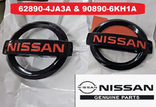 OEM NISSAN FONTIER TRUCK PRO 4X 2X EMBLEM LOGO SET 62890-4JA3A & 90890-6KH1A NEW