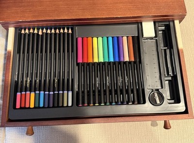 Art Box Set - Crayons, Pencils, Markers And More Storage Box READ