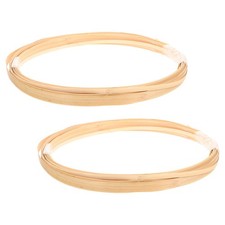 2 Rolls Bamboo Strips Decorative Materials Weaving Craft Kit Hand Basket Making