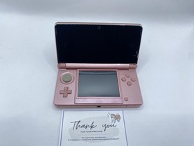 Nintendo 3DS Misty Pink Game Console Stylus Excellent w/Charger BOX