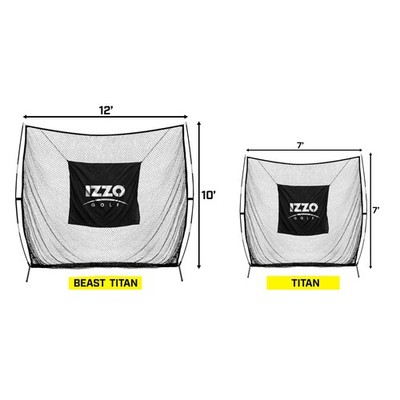 IZZO Golf Titan Hitting Net 12x10 Ft Durable Net for Home Practice