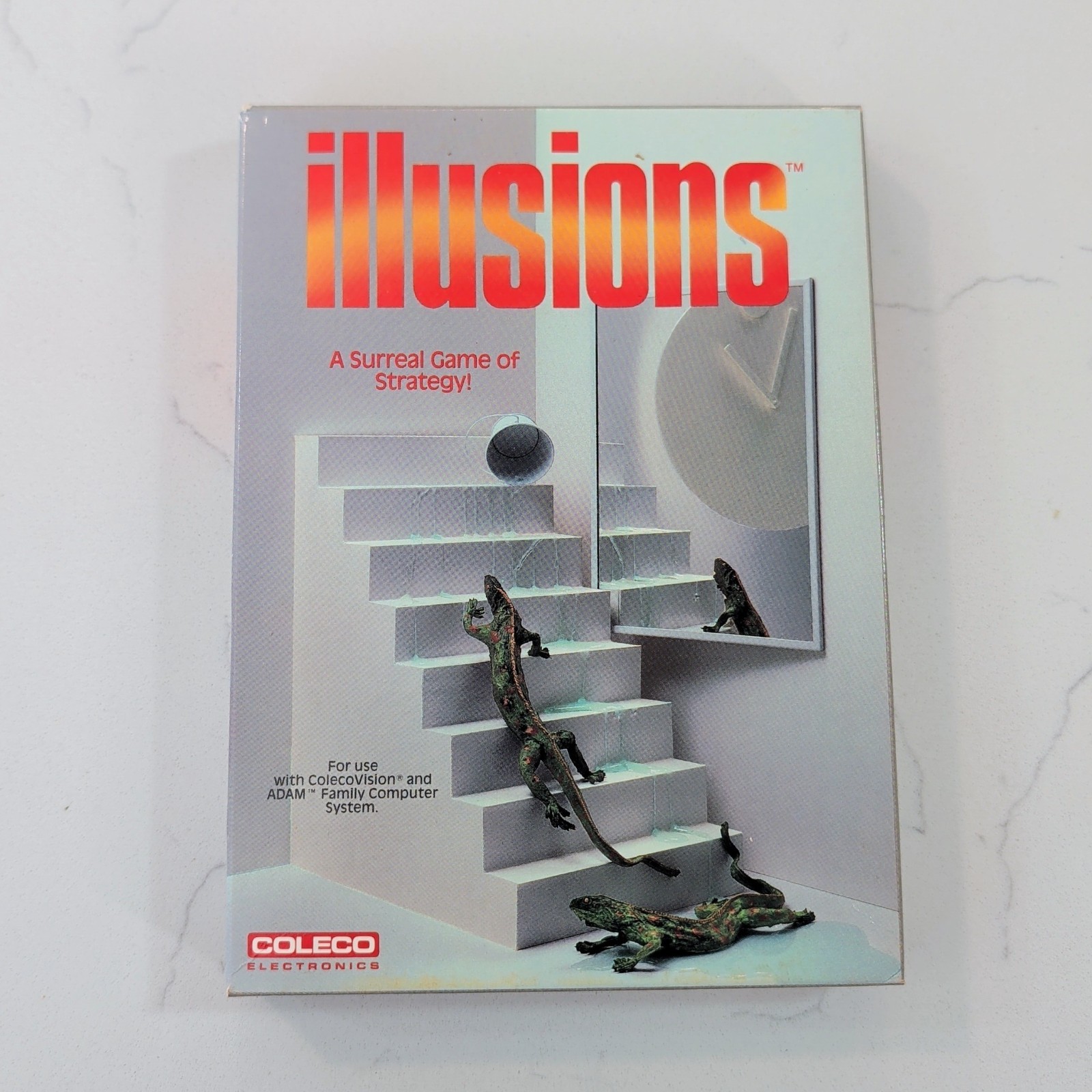 Illusions - (Colecovision, 1984) Box, Manual, Key, & Cartridge