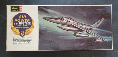 Revell Authentic Kit AIR POWER B-58 HUSTLER COPYRIGHT 1964 GB