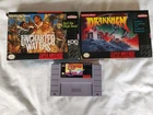 Super Nintendo (SNES) Video Game Lot, Zero the Kamikaze Squirrel, Drakkhen, CIB