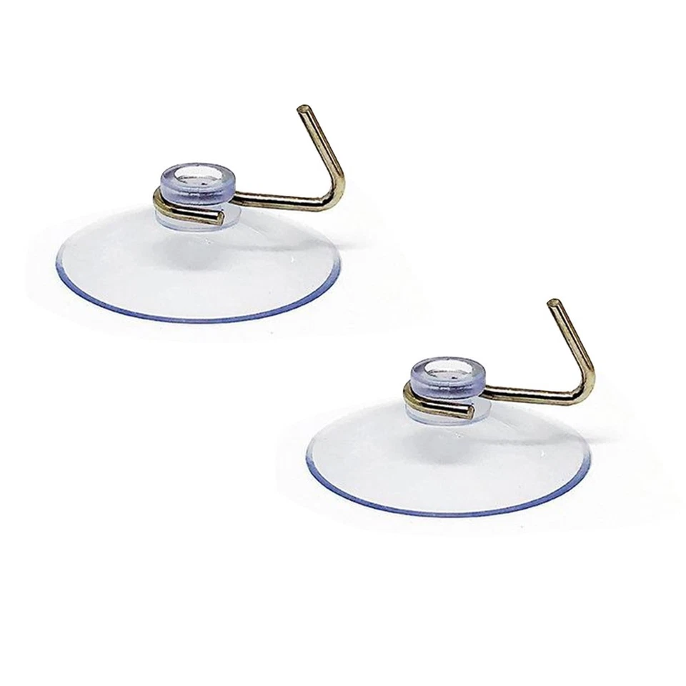 4pcs Ventosa Gancio Rimovibile Metallo Parete Vuoto Appendiabiti PVC Trasparente - Immagine 4 di 4