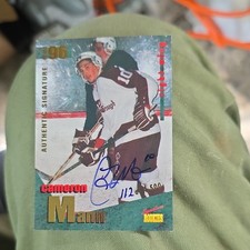 Signature Rookies Draft 96 Cameron Mann Rookie Auto #15 Petes /500 1995-96