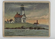 1911 Hassan Light House Series T77 Great Captain Island Light j5j