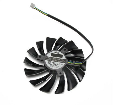 Wentylator chłodnicy do karty graficznej MSI GTX 1070 AERO ITX 12V 0,40A PLD10010S12HH 95mm - Zdjęcie 12 z 12