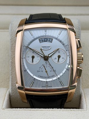 Parmigiani Fleurier Kalpagraphe Silver Dial on Leather Strap