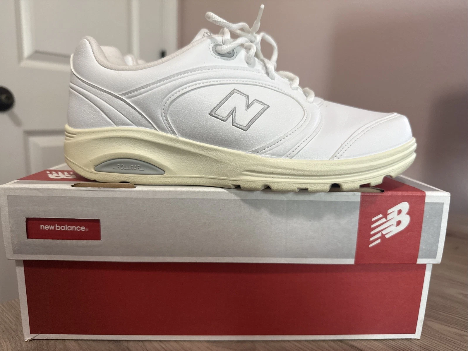 New Balance WW812WT scarpa da passeggio donna bassa bianca taglia 92E con scatola