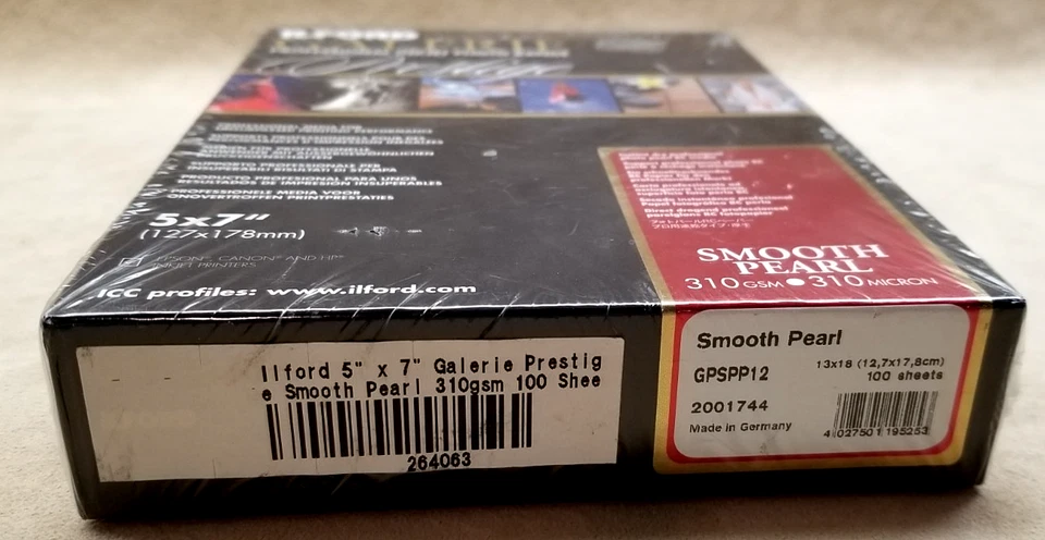Papel fotográfico de inyección de tinta ILFORD GALERIE Prestige Smooth Pearl 5”x7” 2001744 100 hojas Foto 3 de 4
