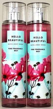 QTY 2 - Bath  Body Works HELLO BEAUTIFUL Fine Fragrance Body Mist Spray 8Oz