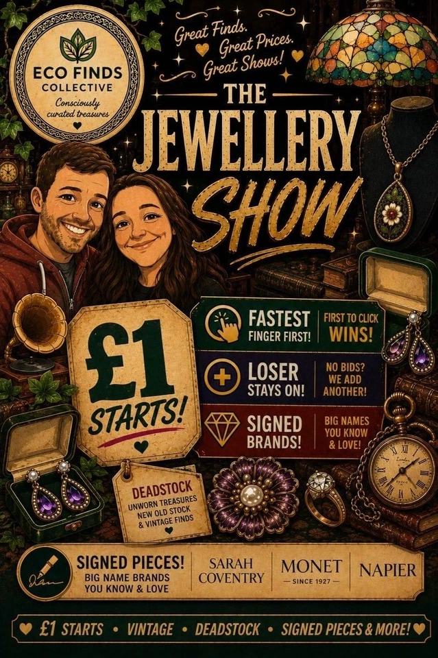 🔥£1🔥Vintage Jewellery 👆 FFF ❤️  Bundles 🎁 Pre-Loved 💎NOS Vintage💍