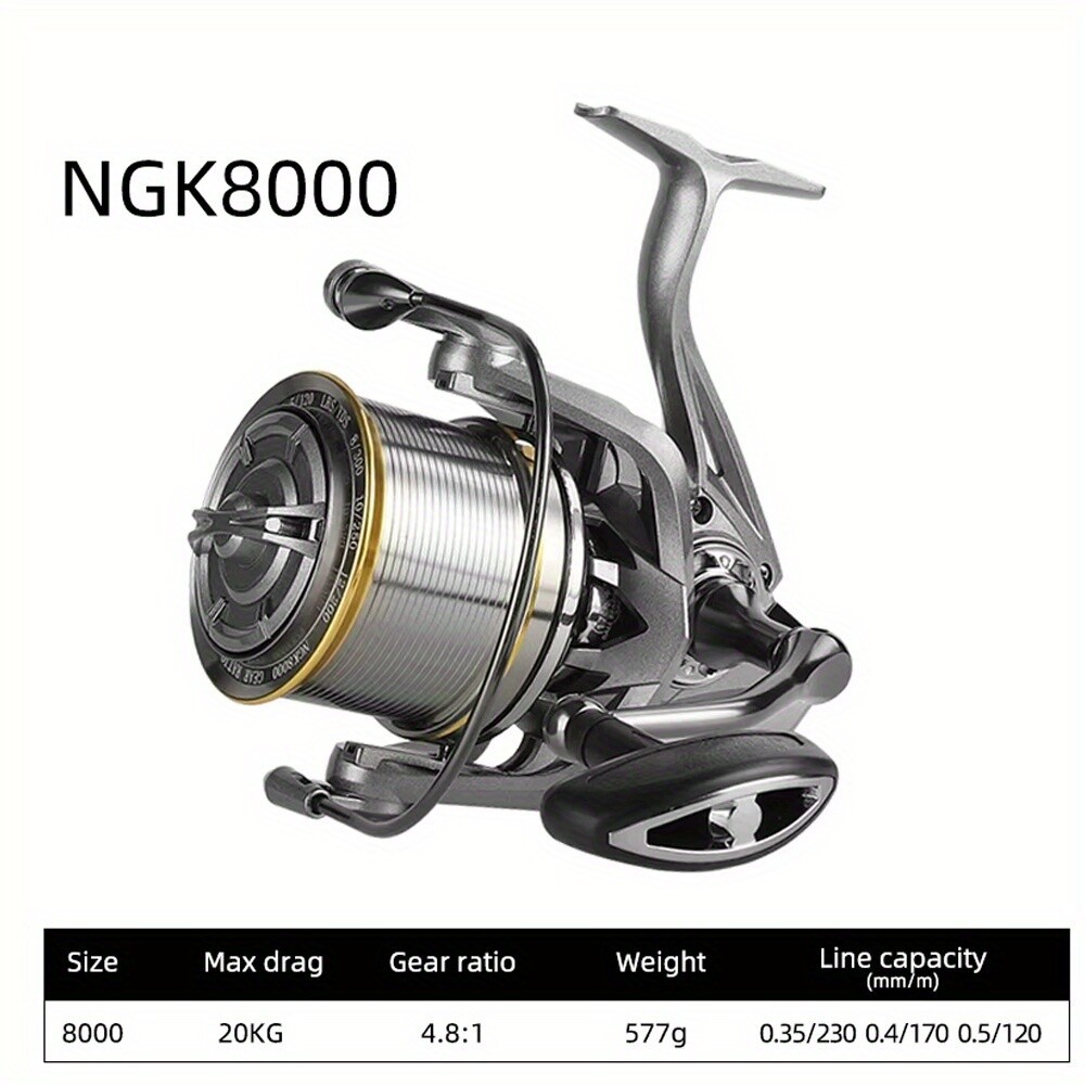 Spinning Reel,8000-14000Series 17+1 BB Ultra Smooth,4.8:1 High Speed Gear Ratio
