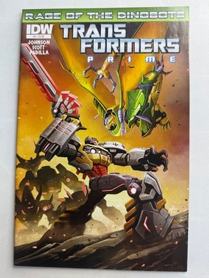 Transformers Prime Rage Of The Dinobots Issue #4 February 2013 IDW Comic Book
