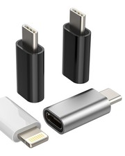 3-Pack Lightning Female to USB-C Male Adapter for iPhone 15 Pro Max  More