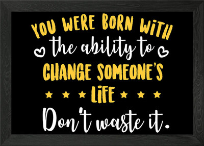 Stolzer Organspender Spruch gerahmtes Wandbild Poster Leinwanddruck Bild