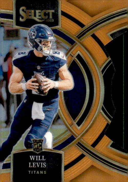 2023 Select - Premier Level Will Levis #148 Orange Prizm Die-Cut /399 (RC)
