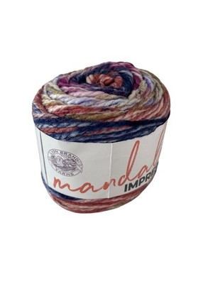 Lion Brand Yarn Mandala Impressions Very Berry Bulky Acrylic 5.3 oz 164 yds 235