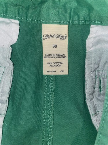 Pantalones Cortos Chinos Kelly Verde De Colección Años 90 Para Hombre Talla 38 Preppy Resort Golf Algodón Y2K - Imagen 6 de 6