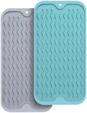 Silicone Dish Drying Mat 7 Inch Heat Resistant Non Slip Trivet Hot Pot Mat