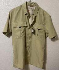 NWT Eddie Bauer UPF Guide 2.0 Short Sleeve Shirt - GREEN OLIVE - Small - S -NEW