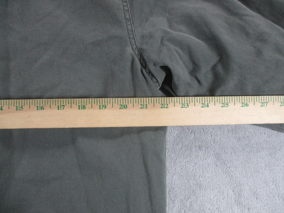 RVCA Jacket Mens L Green Full Zip Big Pockets High Neck Warm Casual GUC - Image 3 of 4