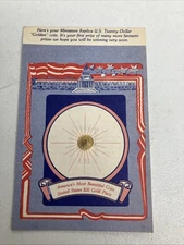 Miniature Replica U.S. Twenty Dollar Golden Gold Coin Electroplated 24-Karat $20