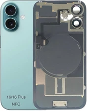 Back Glass Replacement with Metal or Magnet or NFC for iPhone 17,16,15,14 Series