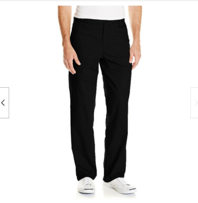 DOCKERS MEN THE BROKEN IN ON THE GO STRAIGHT FIT STRETCH PANTS(BLACK 36WX34L)NWT