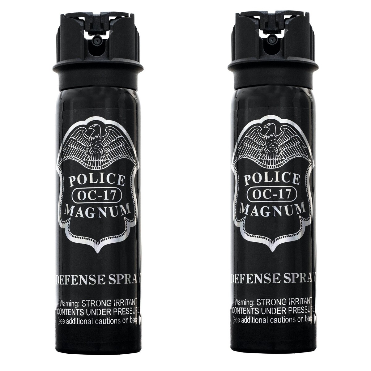 2 pack Police Magnum 4oz Flip Top pepper spray Self Defense