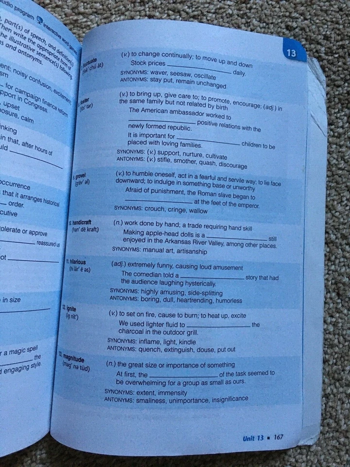 SADLIER VOCABULARY WORKSHOP ENRICHED EDITION LEVEL B - GRADE 7/8 - Image 3 of 4