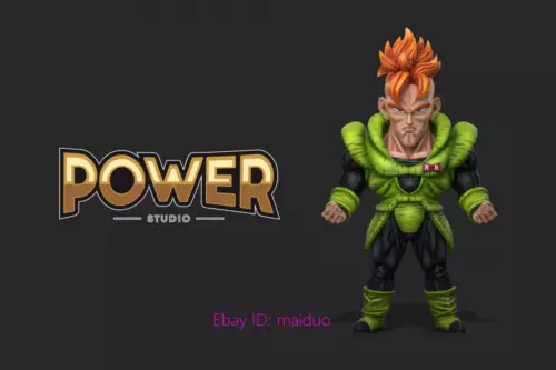 Android 16 Resina Power Studio Dragon Ball Android Series Escala WCF