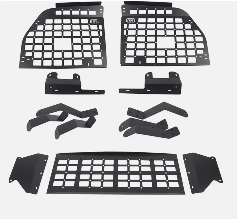 Malla de panel de almacenamiento de equipaje estante de carga trasero para Toyota Sequoia 2008-2022 Foto 2 de 4