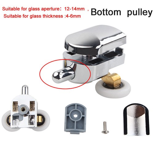 4 Stück Duschtür Duschkabinenrollen Rolle für Duschkabinen Glastürrolle 23mm Neu - Bild 2 von 12