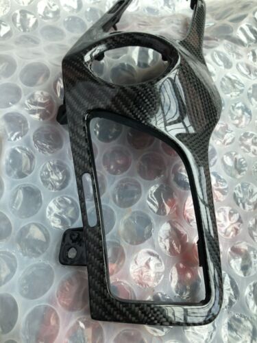 Cubierta de ventilación de aire de reloj central de fibra de carbono seca real para Maserati GT GTS 2008-2019 - Imagen 3 de 7