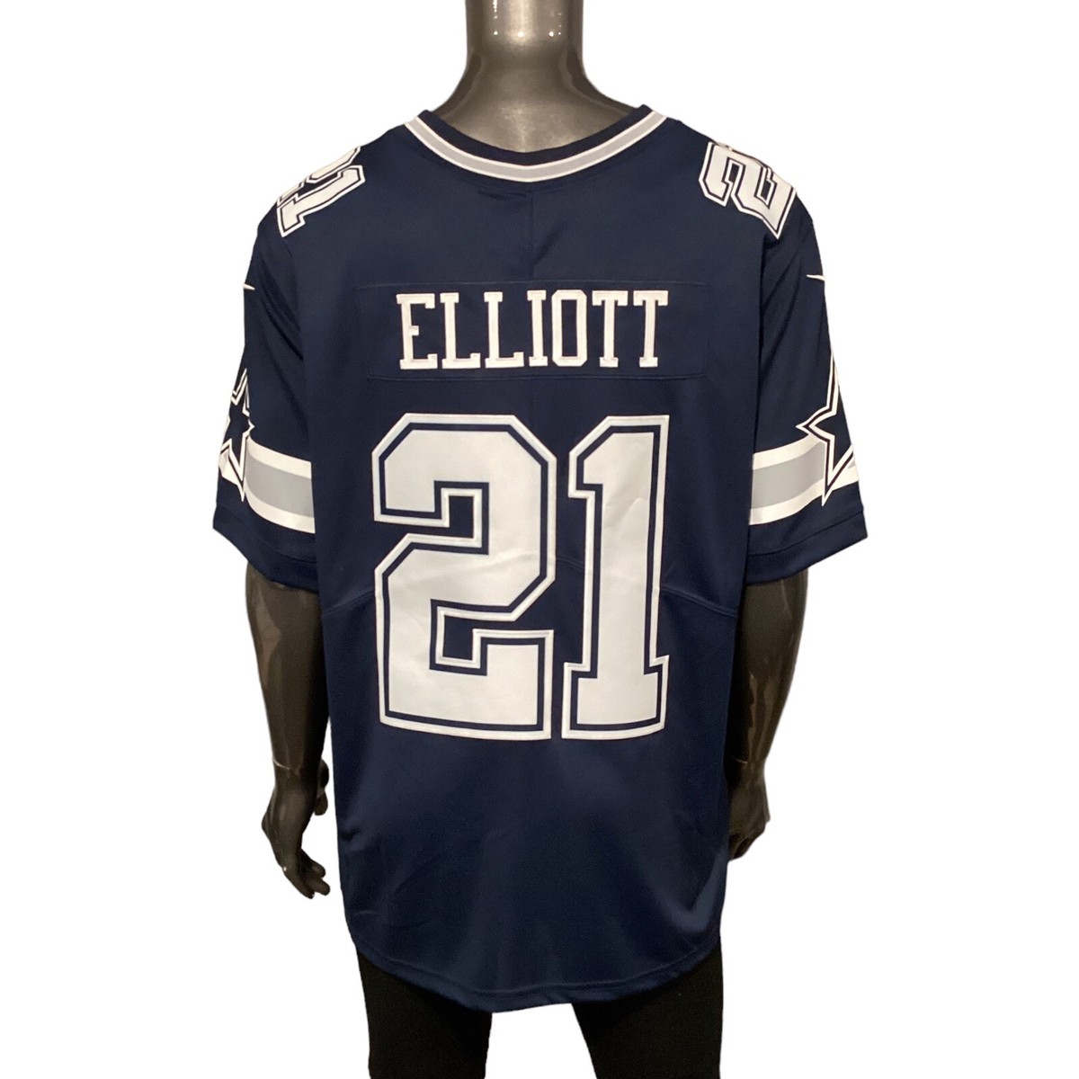 Dallas Cowboys NFL Nike Ezekiel Elliott #21 SEWN XXL Away Jersey