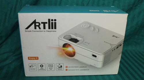 Artlii Enjoy2 Projector with WiFi and Bluetooth Mini Projector niob