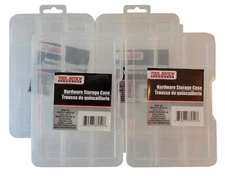 Tool Bench Hardware 9-Compartment Plastic Storage Case, Pack of (4)