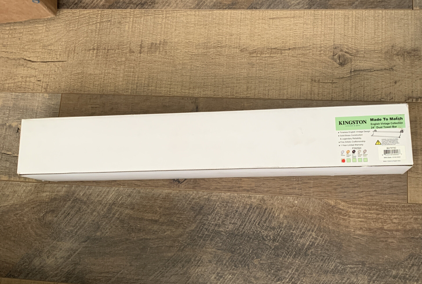 Kingston Brass English Vintage 24" Dual Towel Bar With Polished Chrome BA7973C