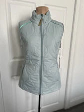 MPG Sports Womens Winter Polar Insulated Mixed Media Tech Vest Cold Mint Size S