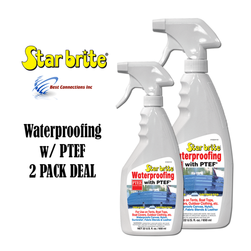 2 PACK Star Brite 81922 22oz Waterproofing w/ PTEF Boat Cover Cleaning