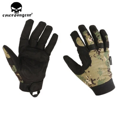 Guantes tácticos Emerson dedo completo militar ejército combate paintball airsoft guante - Imagen 1 de 4