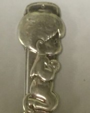 Praying Child Infant Baby Spoon Vintage Souvenir Spoon Collectible