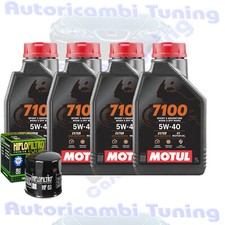 Kit Tagliando Olio Motul 7100 5W40 + Filtro Per Ducati 695 Monster�2007>2008