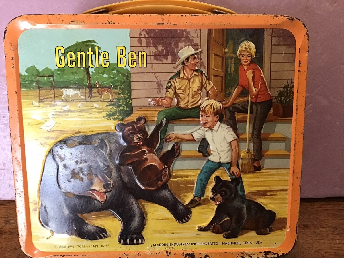 Vintage 1968 GENTLE BEN - Aladdin Metal Lunchbox - No Thermos | eBay