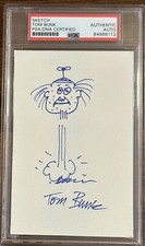 Garbage Pail Kids Original Sketch Drawing Signed & Drawn By Tom Bunk PSA DNA COA